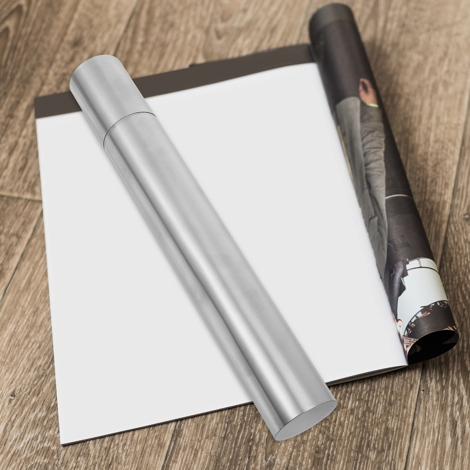 Extendable Waterproof Document Tube Stainless Steel Poster Storage Case