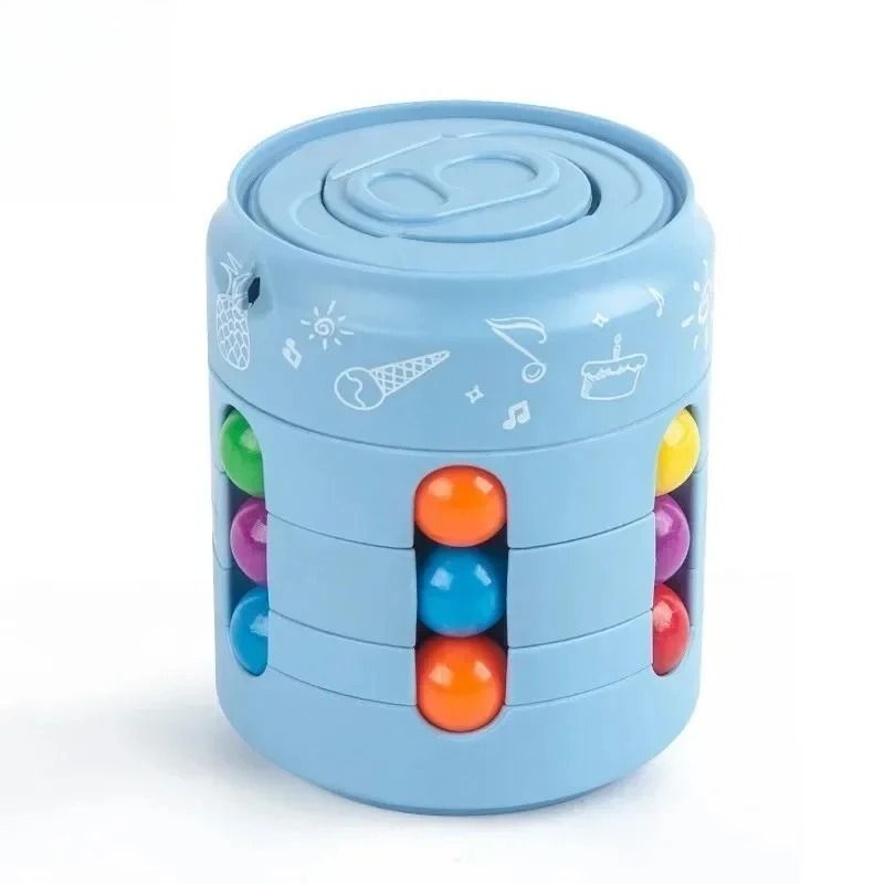 Magic Bean Cube Rotating Brain Teaser Finger Fidget Toy