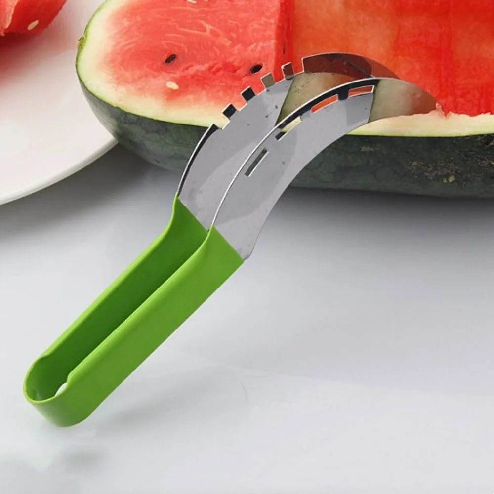 Stainless Steel Watermelon Slicer Cutter with Non-Slip Handle