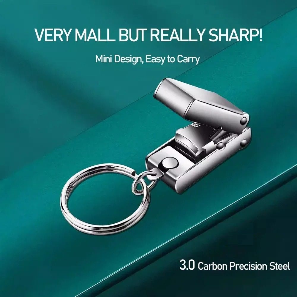 Stainless Steel Foldable Mini Nail Clipper with File Function