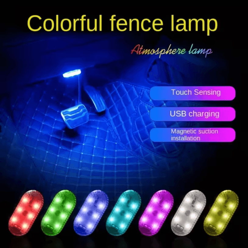 1Pc Wireless LED Car Interior Lights USB Rechargeable Ceiling and Reading Lamp