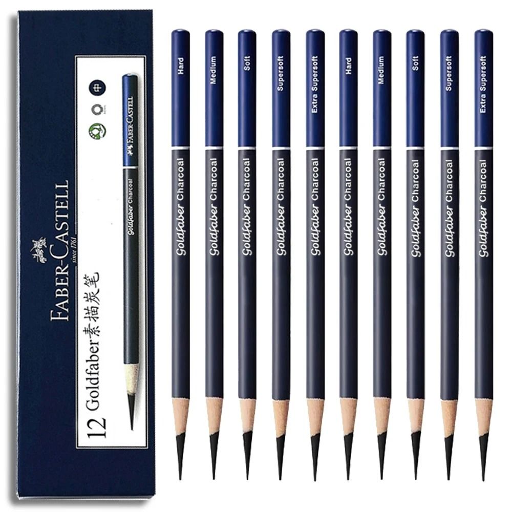 Faber-Castell Goldfaber Professional Sketching Charcoal Pencils - Artisan Grade