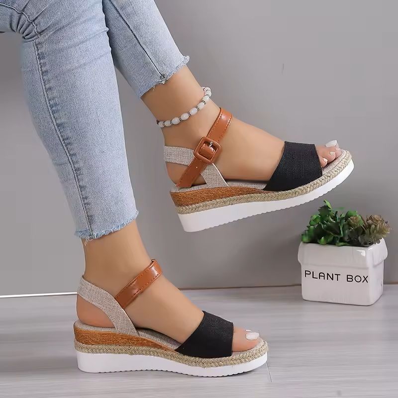 Women's Summer Wedge Sandals with Soft Sole and Elegant Design