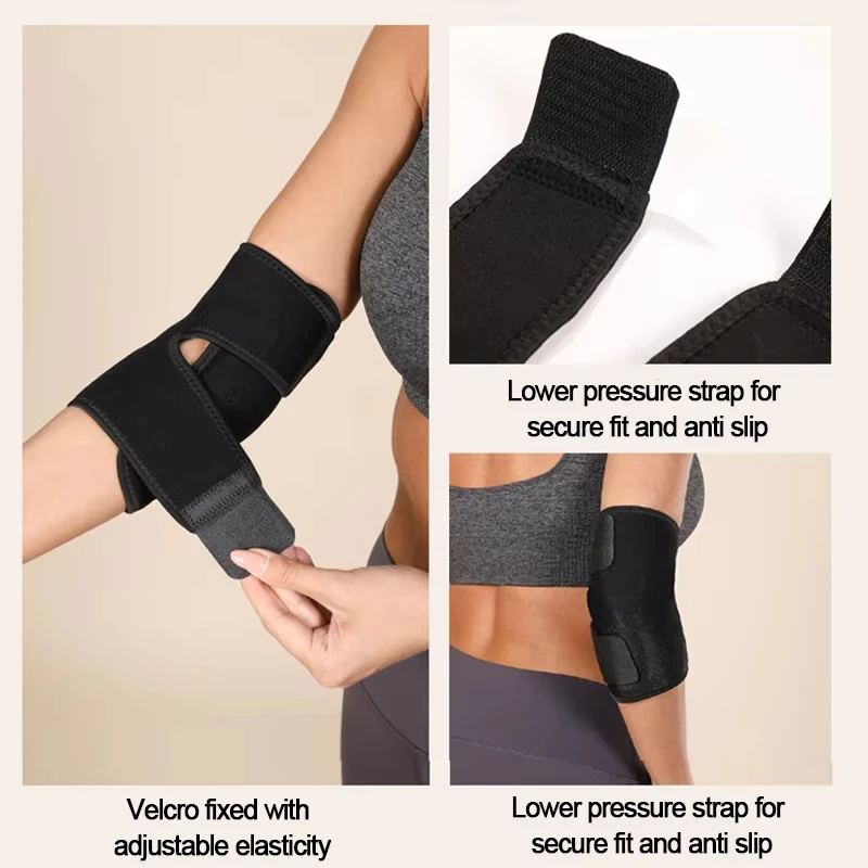 Premium Compression Elbow Pads for Sports, Fitness & Outdoor Training