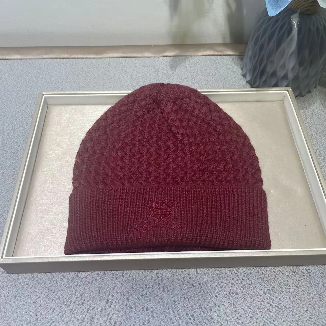 Cashmere Knit Beanie Winter Wool Hat Unisex