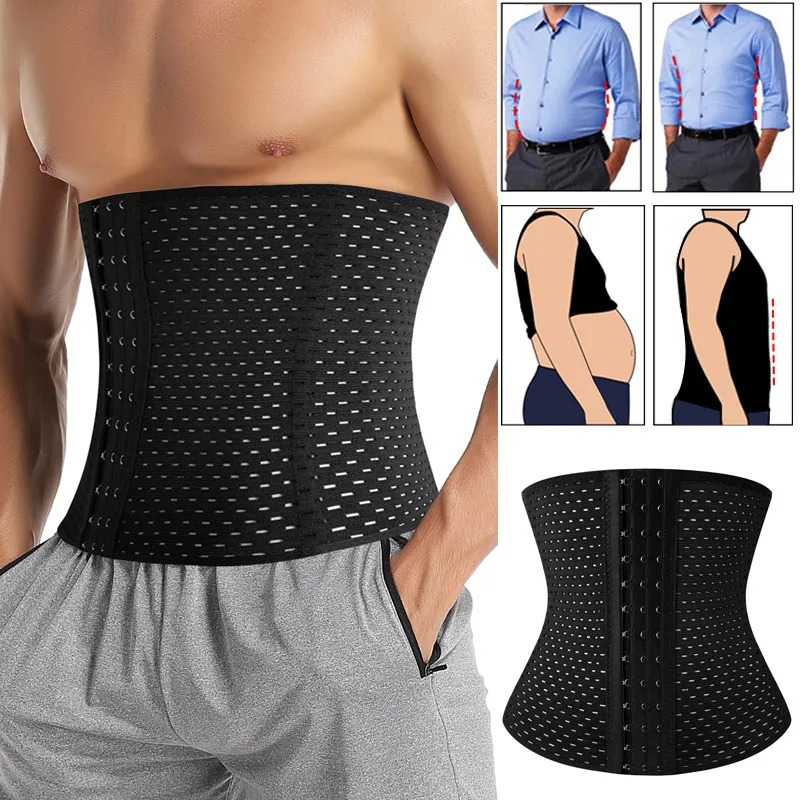 Premium Mens Waist Trainer Slimming Belt High Compression Shapewear Girdle