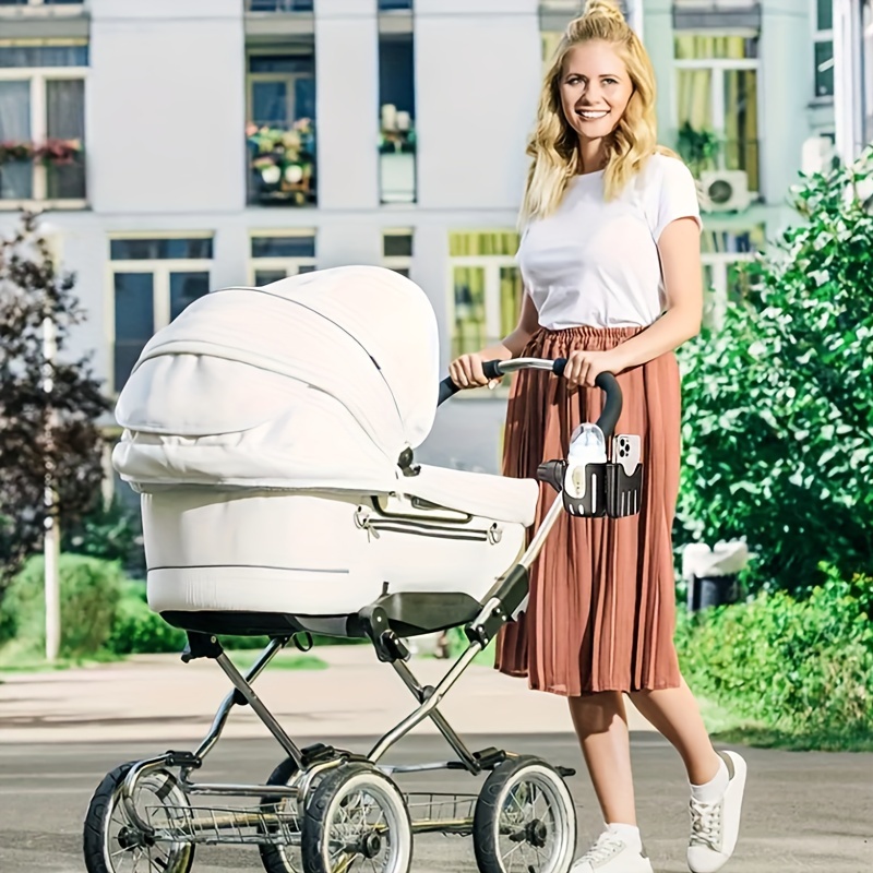 Universal Bottle Holder for Stroller, With Phone Holder, Stroller Water Cup Holder, Wheelchair Accessories