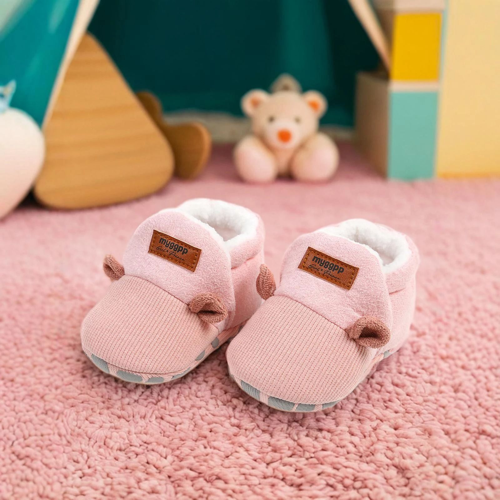Warm Infant Toddler Crib Snow Boots Soft Anti-Slip Newborn Slipper Shoes
