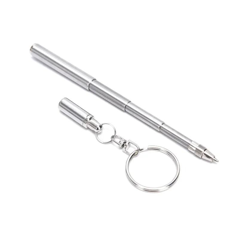 Mini Telescopic Stainless Steel Keychain Pen | Precision EDC Writing Tool