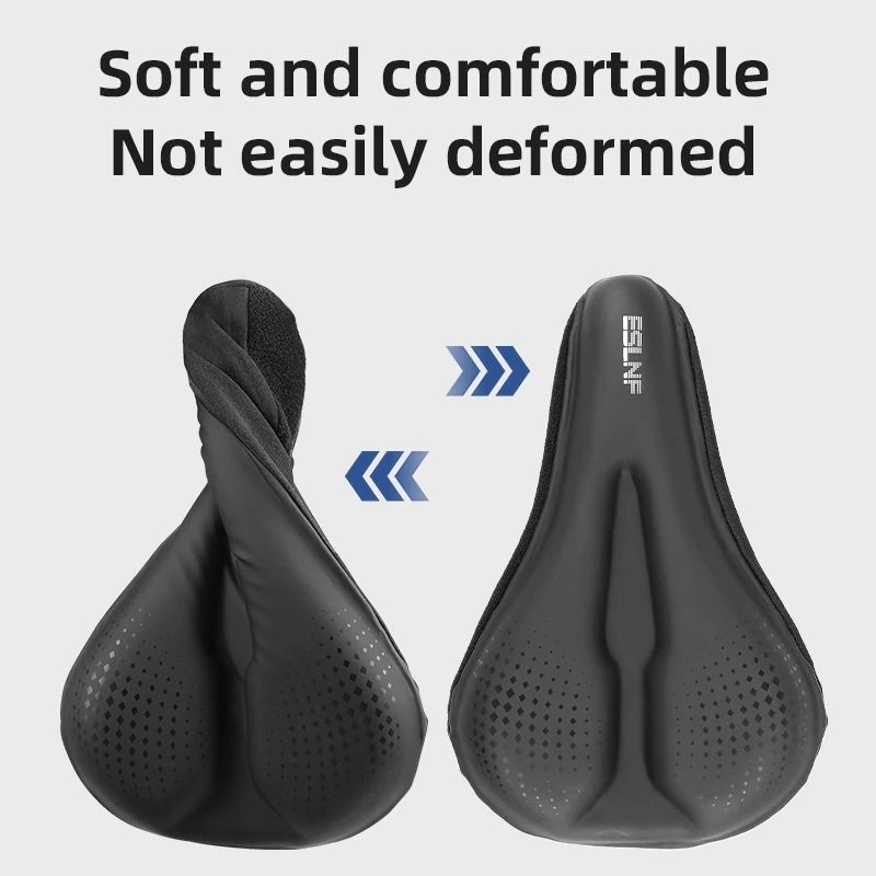 Gel Soft Bike Anti Slip Waterproof Saddle Cover with Cushion Padding