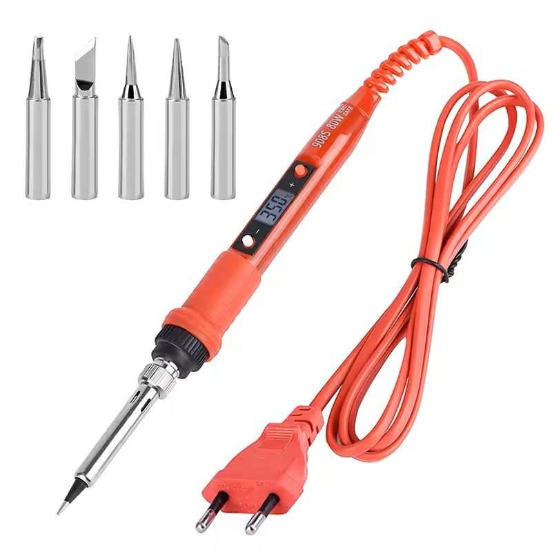 Adjustable Temperature Soldering Iron Kit with LCD Display