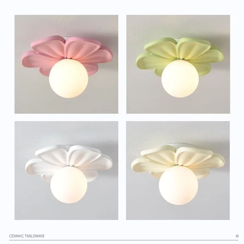 Resin Flower Ceiling and Wall Light
