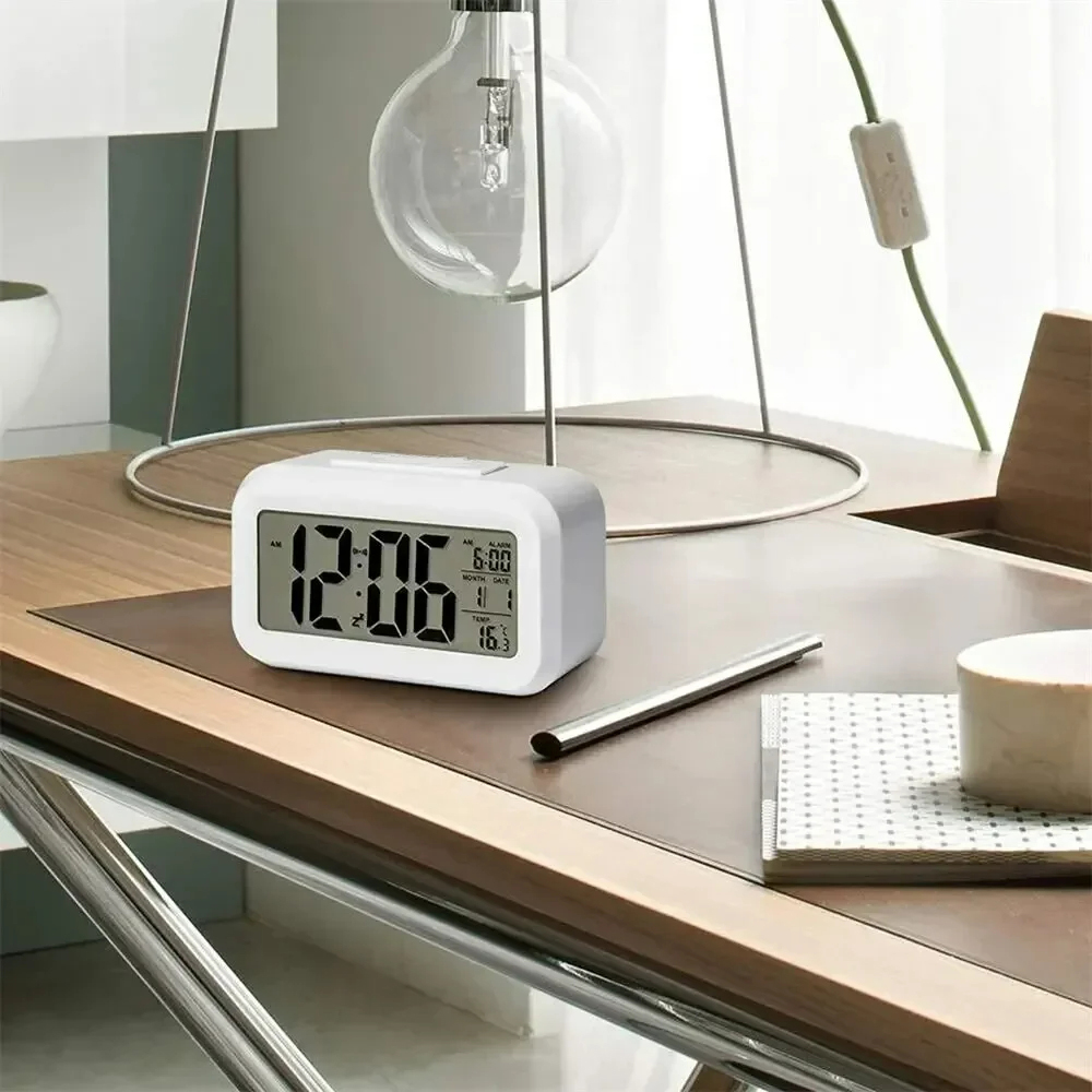 Multifunction LED Digital Alarm Clock with Backlight Time Calendar Snooze and Desktop Table Clock