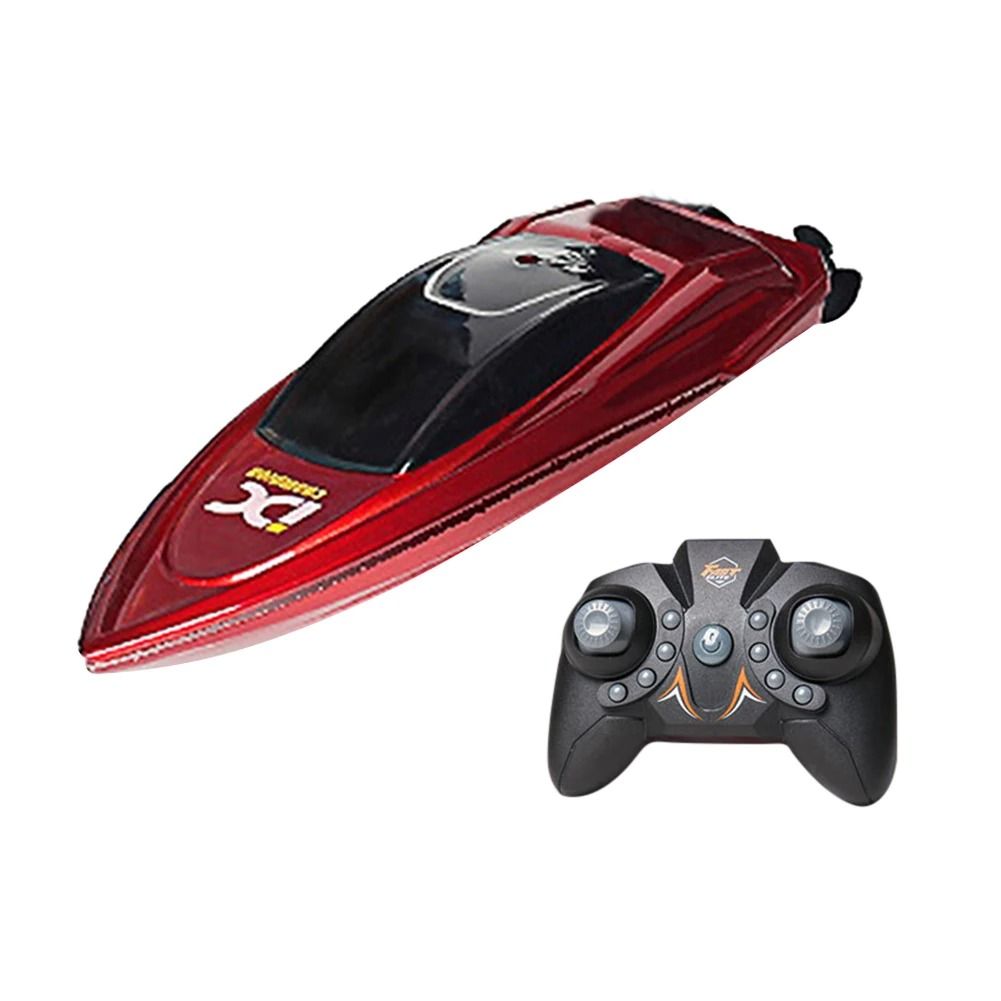 High Speed Waterproof RC Boat with LED Lights Remote Control Ship Toy