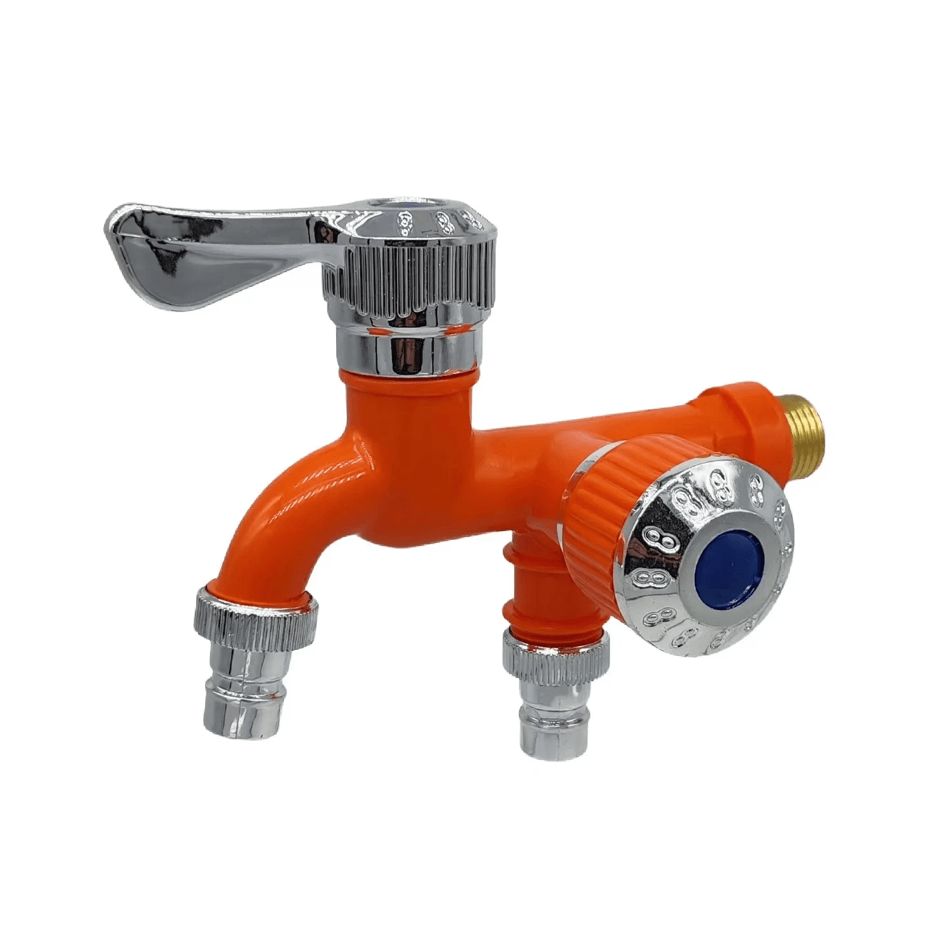 AquaSplit Dual Outlet Faucet – Quick Connect Laundry & Mop Pool Tap