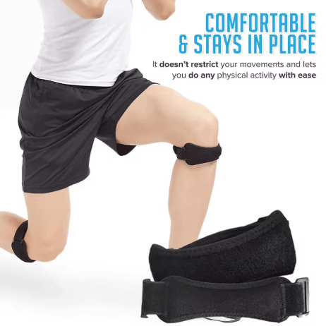 WRELS Patella Knee Strap Adjustable Sports Knee Band Open Knee Support Protector