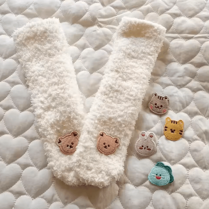 Thick Winter Baby Socks with Anti-Slip Grip & Knee-High Warmth