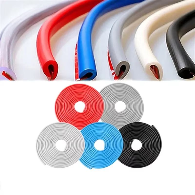 Car Door Edge Rubber Scratch Protector Strips - Adhesive Auto Moulding Protection