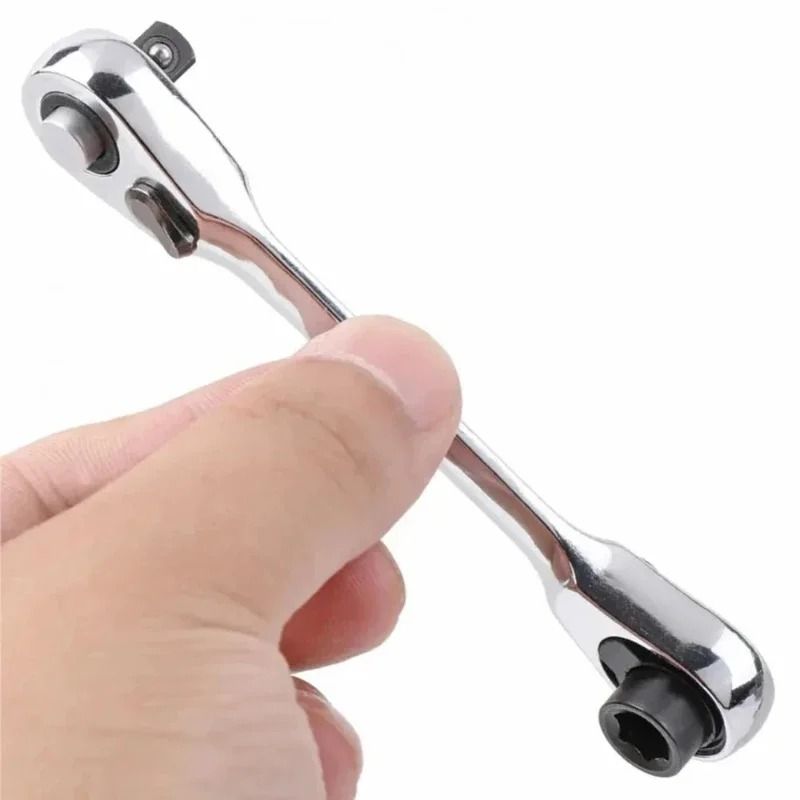 High Quality Double-Ended Mini Ratchet Wrench Bit Handle Small Fly Socket Screwdriver Repair Tool Metric System