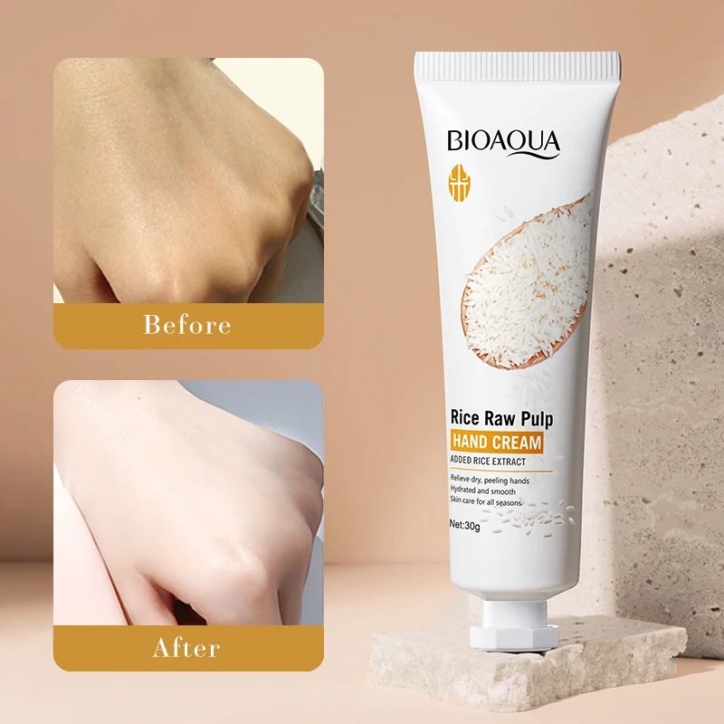 Rice Essence Rejuvenating Hand Cream – 30g Volumizing & Brightening Therapy