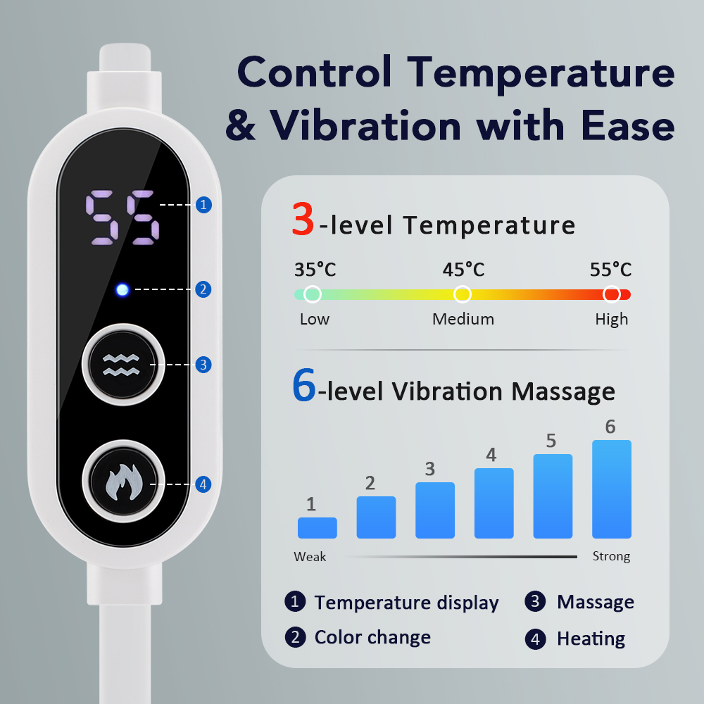 3D Hot Compress Electric Steam Eye Mask, Level Constant Temperature, Smart Timing Sleep Shading Massage Eye Mask Relief