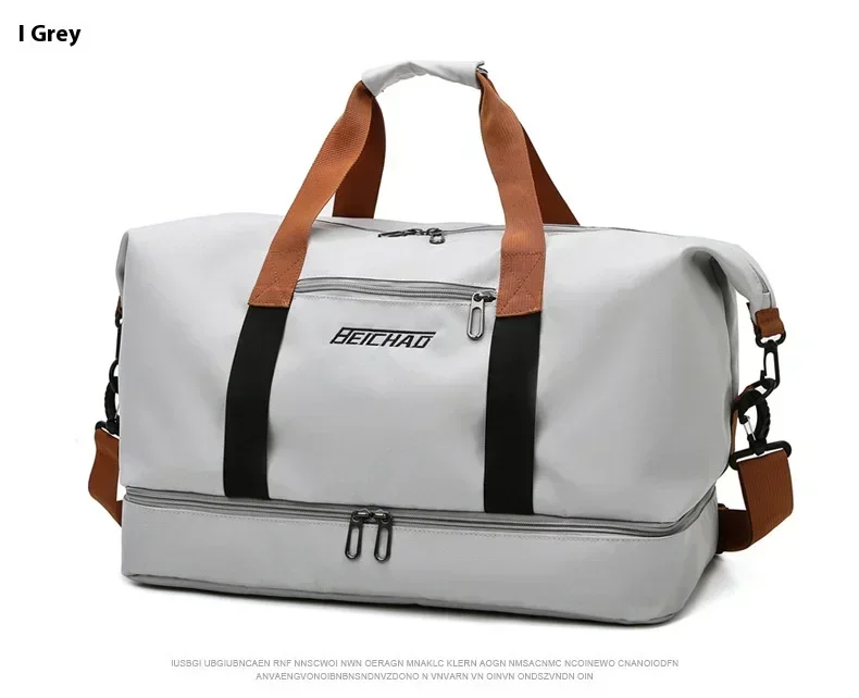 Large Capacity Waterproof Travel Gym Bag Versatile Shoulder & Crossbody Fitness Bag for Men