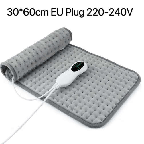Electric Heating Pad with Timer – Adjustable Thermal Heated Cushion for Home & Office