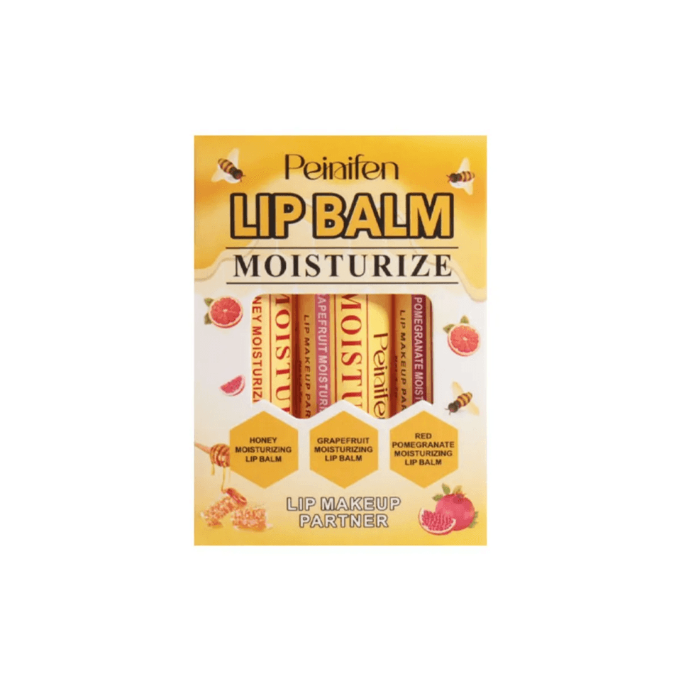Natural Lip Balm Set Moisturizing Lip Care Base 3 Piece