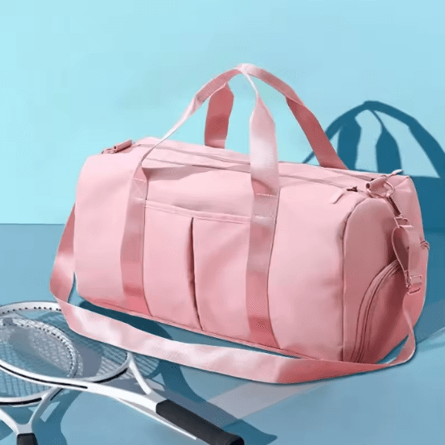 ActiveGo Travel Gym Duffel Bag with Shoe Compartment and Wet Pocket