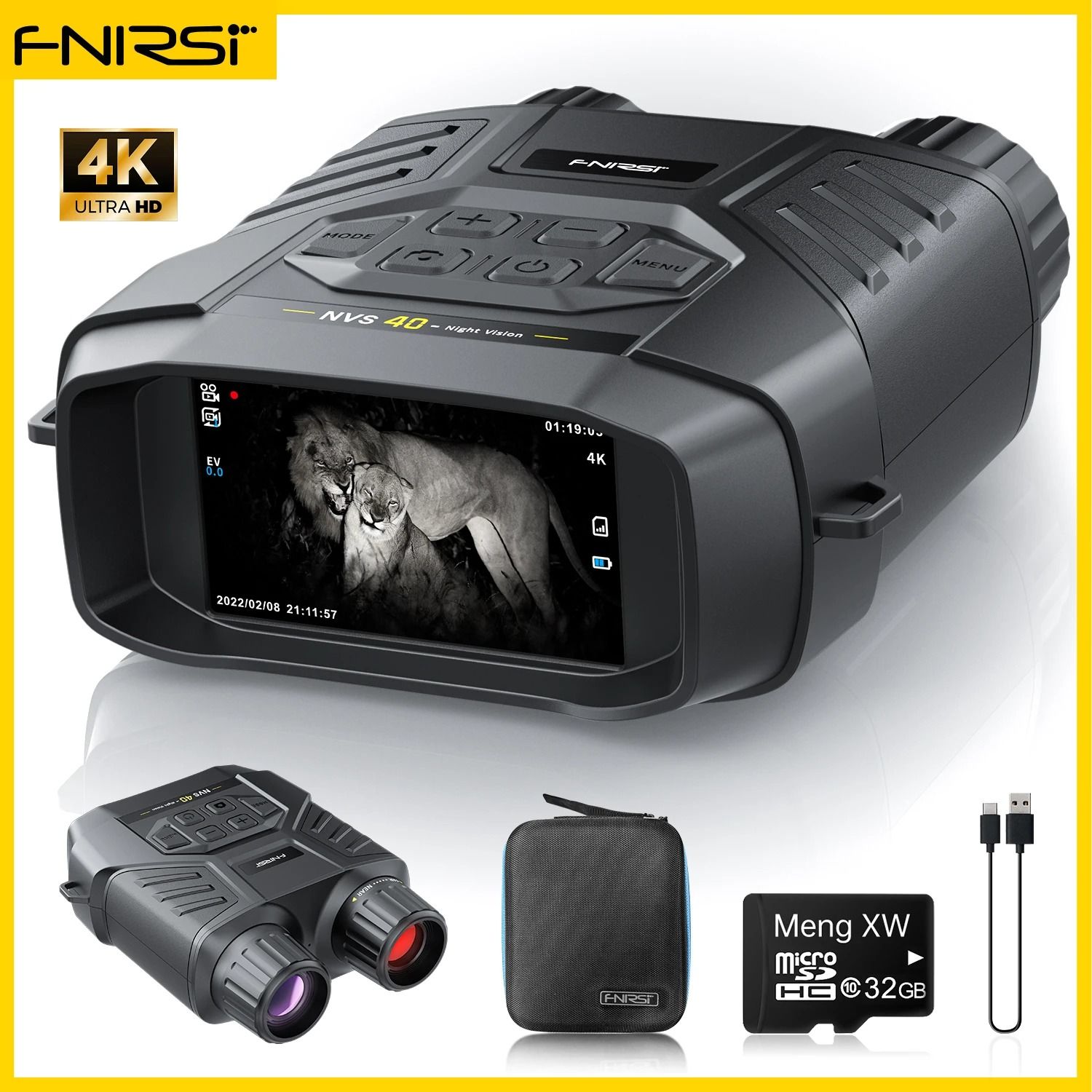FNIRSI NVS40 Night Vision 4K Infrared Binocular