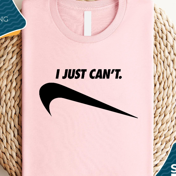 I Just Can't Funny Parody T-Shirt Sarcastic Quote Graphic Tee Casual Humor Shirt