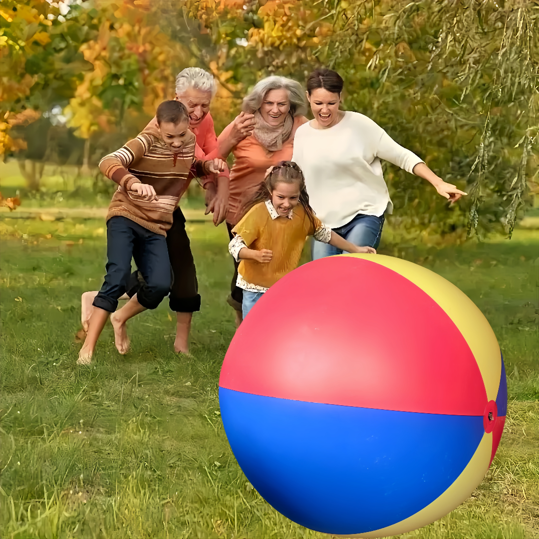 Giant Inflatable Beach Ball for Outdoor Lawn Games and Family Fun