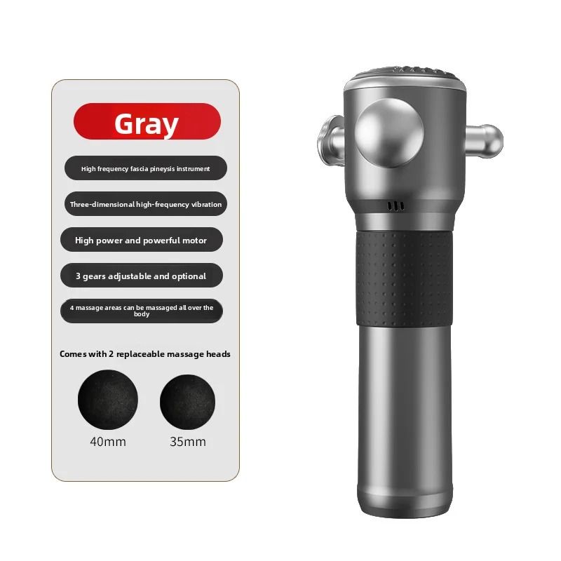 High Frequency Massage Gun with Four Interchangeable Heads and Deep Tissue Relief