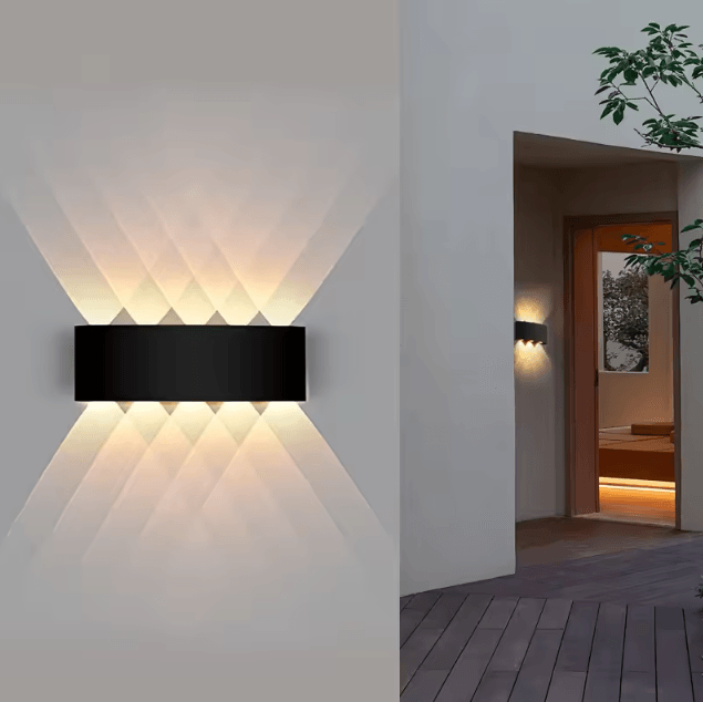 Modern Waterproof LED Outdoor Wall Lamp – Porch, Garden & Indoor Wall Light (AC85–265V)