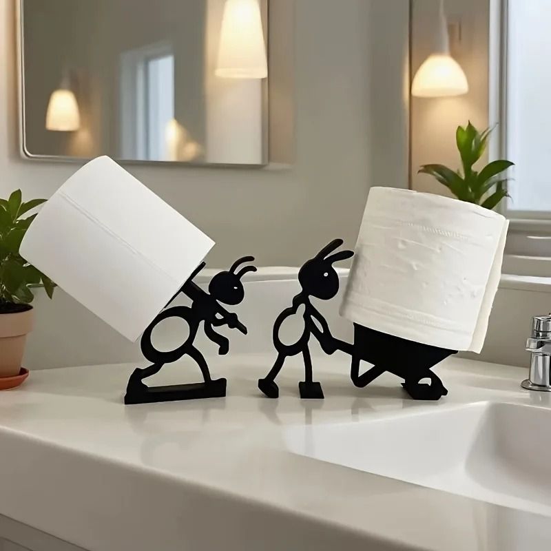 Cute Minimalist Animal Tissue Holder Paper Roll Holder Gift Idea