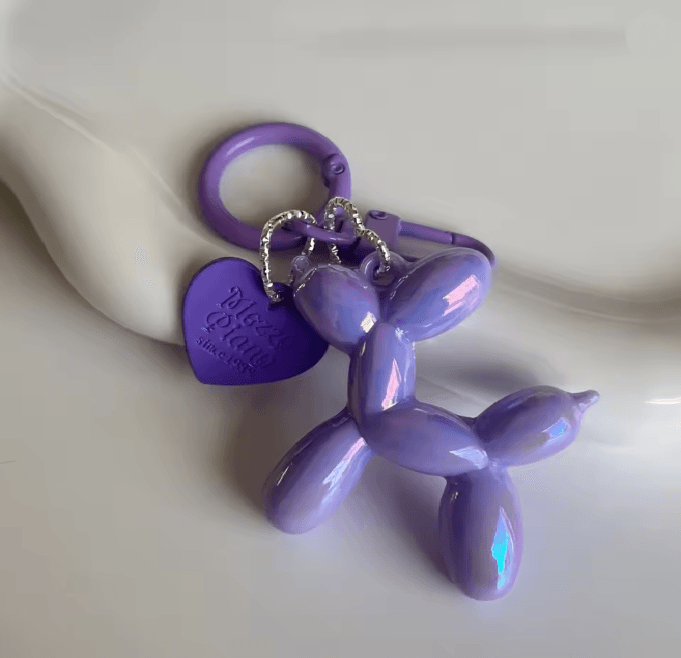 Jelly Balloon Dog Keychain Pendant