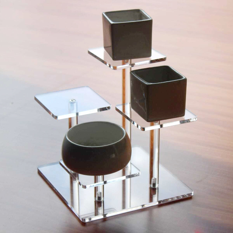 Transparent Acrylic Display Stand – Jewelry Holder Shelf, Multi-Purpose Organizer