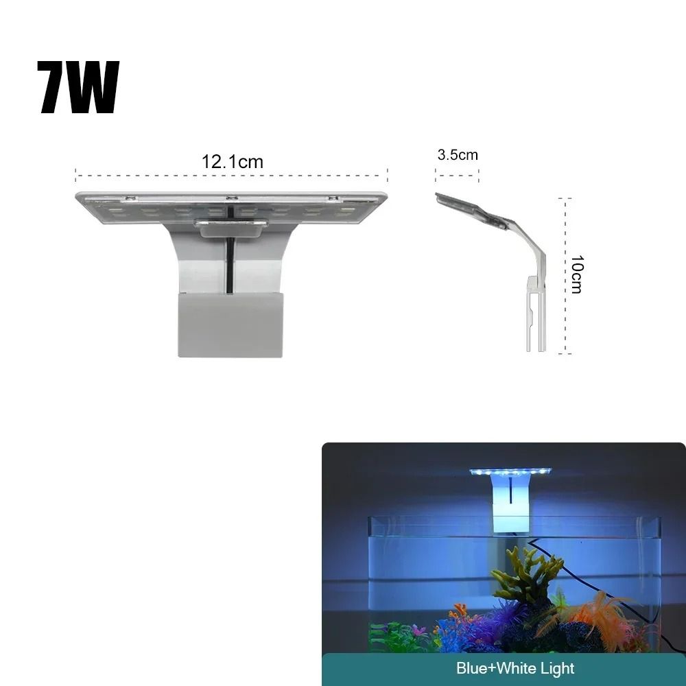 Super Slim LED Aquarium Light with Clip-On Design