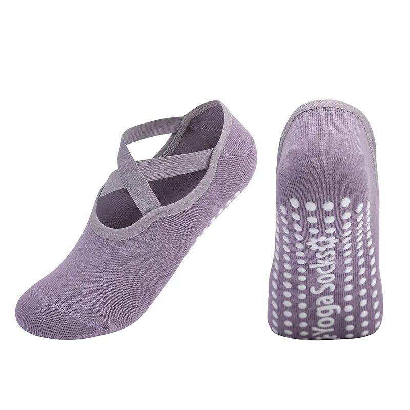 Professional Womens Backless Yoga Socks – Silicone Anti-Slip Ballet & Pilates Grip Socks