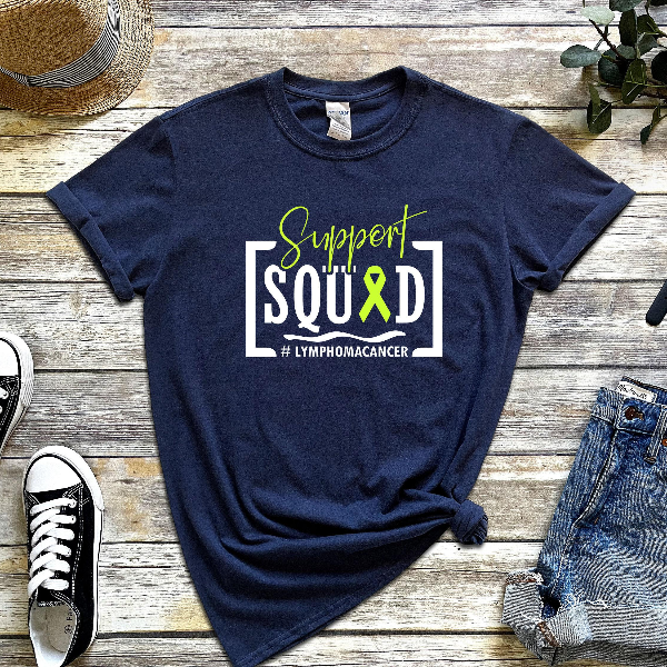 Support Squad Lymphoma Cancer Shirt Team Cancer Awareness Tee Lymphoma Shirt