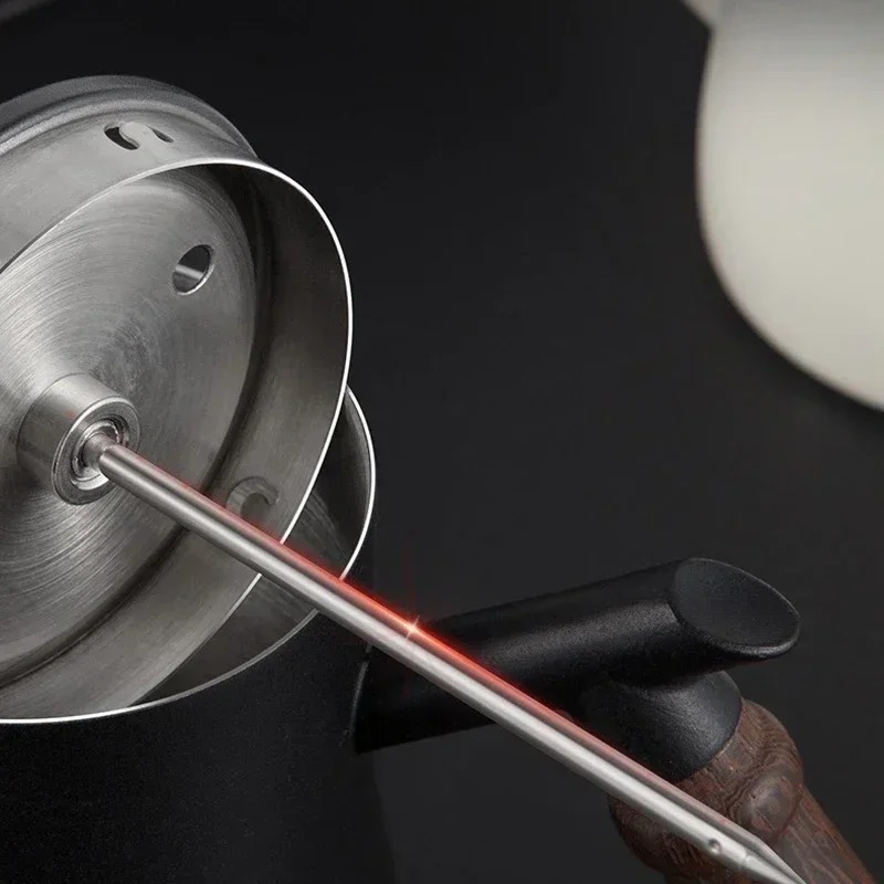 Stainless Steel Milk Frothing Jug with Thermometer – Instant Read Barista Thermometer