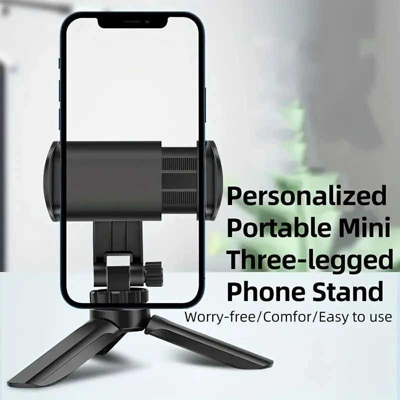 Universal Portable Mini Desktop Tripod | Adjustable Smartphone Live Camera Stabilizer & Bracket