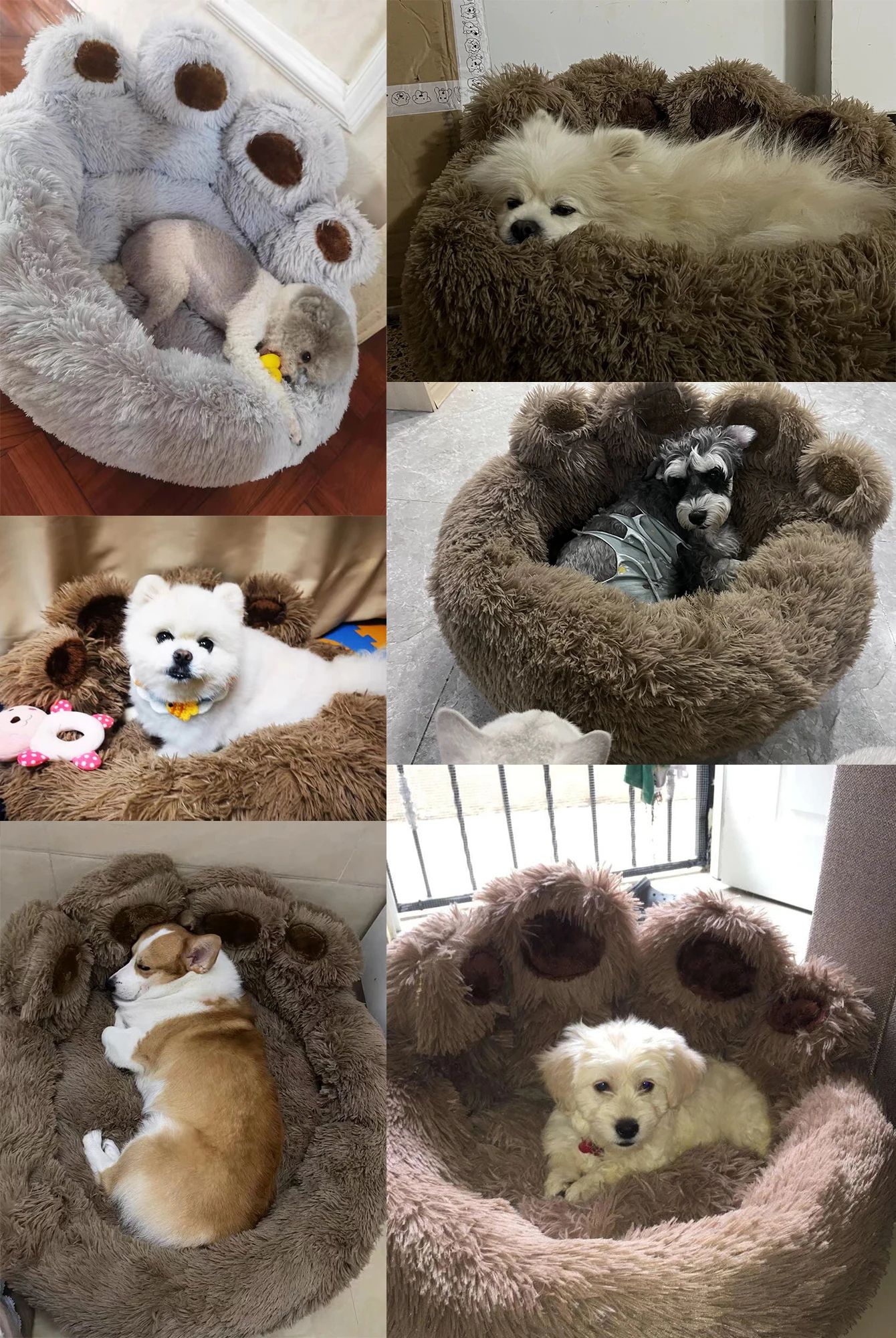Winter Plush Pet Sofa Bed Mat