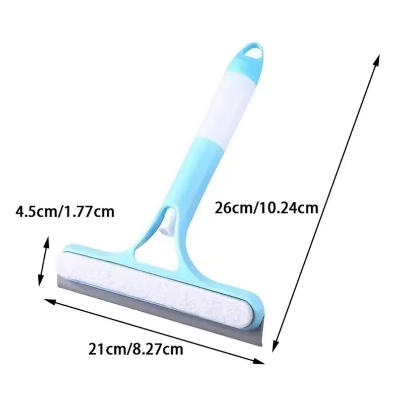 3-in-1 Glass Cleaning Tool - Household Window Wiper with Water Spray and Scraper