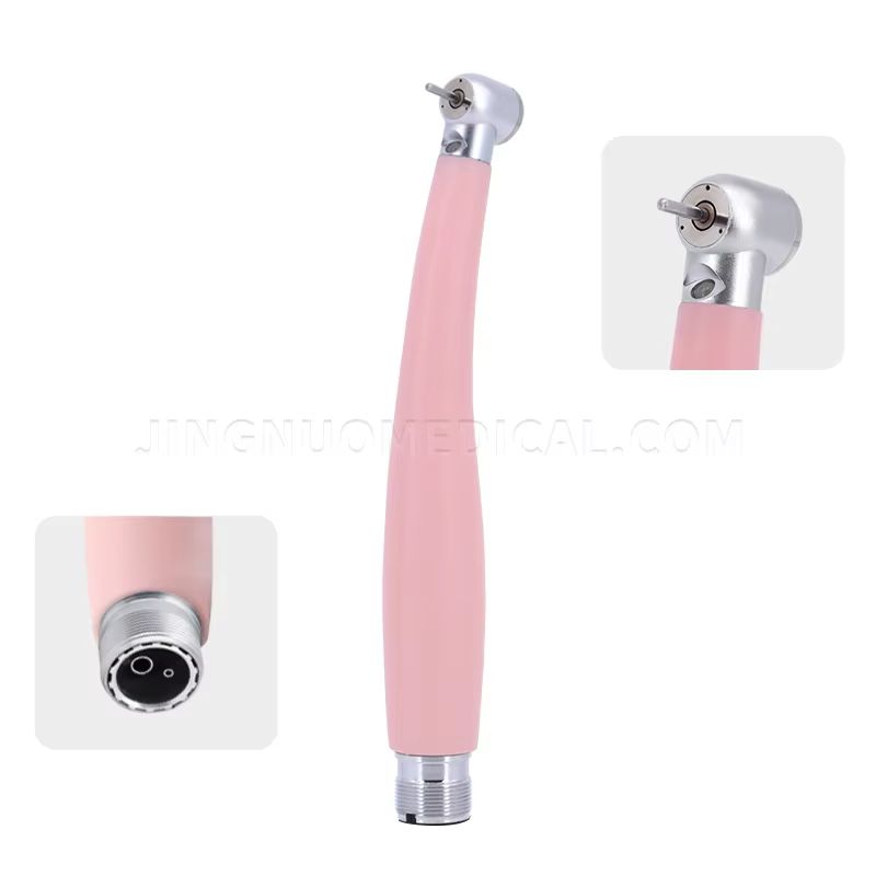 Pink Precision Dental Handpiece – High-Speed Ceramic Bearing Tool with LED Light and Water Spray