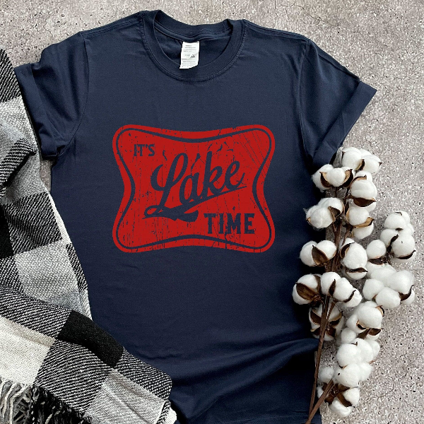 It's Lake Time Shirt, Camping Shirt, Trendy Lake Shirt, Lake House Gift, River Shirt, Boating Shirt, Vacation Shirt
