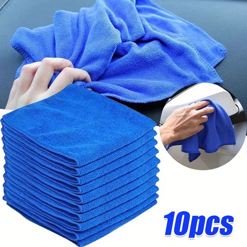Industrial Standard 10-Pack Microfiber Car Wash and Polishing Towels