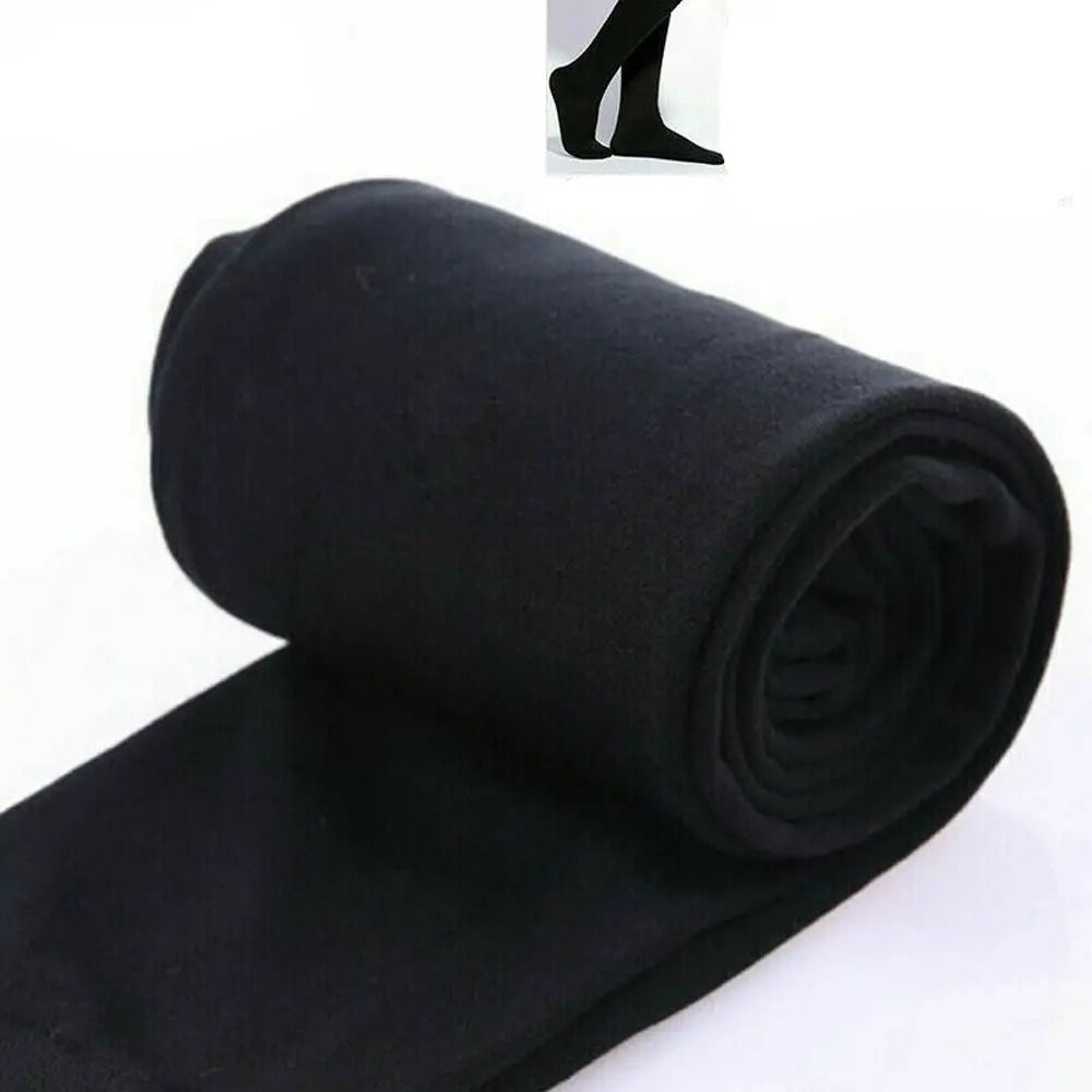 Womens Thermal Fleece Pantyhose Warm Fleece Lined Tights Winter Full Foot Leggings