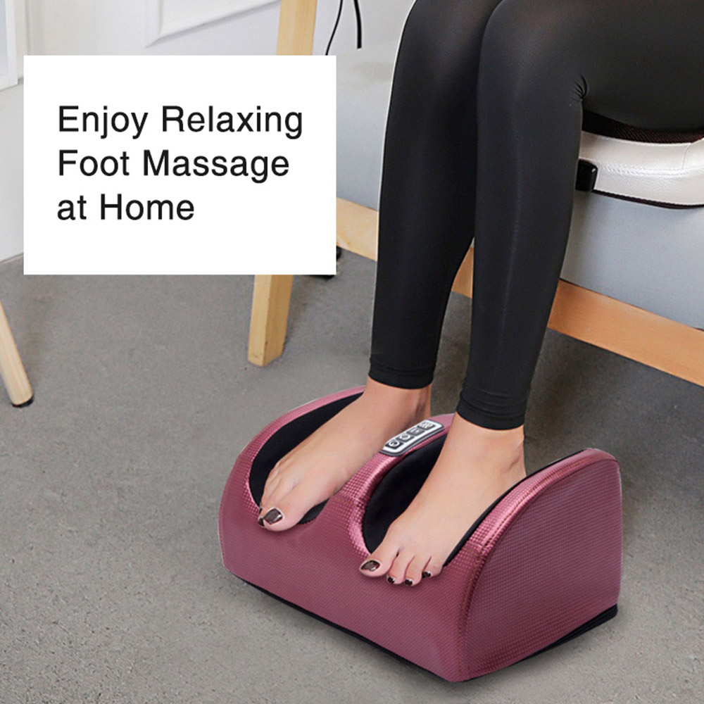 Electric Foot Massager with Heat Therapy – Shiatsu Kneading for Muscle Relief & Relaxation