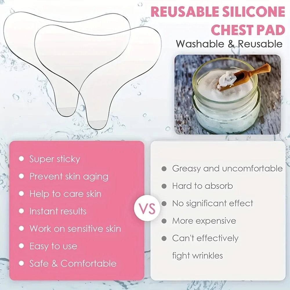Derma-Ascend Sculpting System – Premium Reusable Silicone T-Zone Anti-Wrinkle Chest Pad
